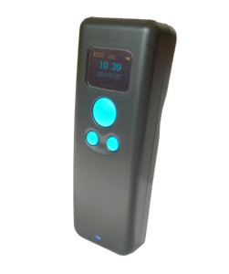 Handheld barcode scanner with display